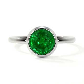 New York, Jewelry, USD 4583,  AGL Certified 1.40 Cts Mens Emerald Ring &ndash; Premium Quality At GemsNY