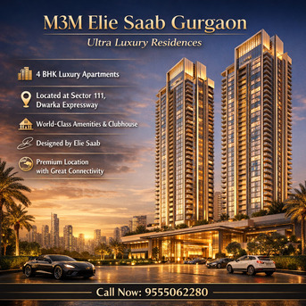 Gurgaon, Apartments, Flats, Houses & Villas, 3750 Sq. Feet,  Download M3M Elie Saab Brochure PDF - Luxury Living In Gurgaon.