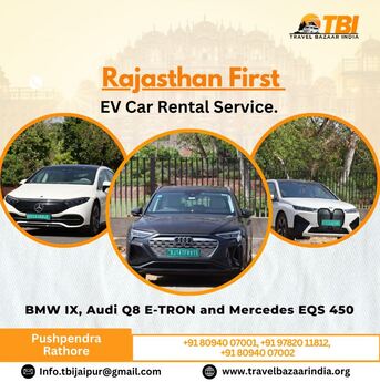 Jaipur, Travel, Luxury Electric Car Rental Jaipur | Travel Bazaar India