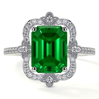 New York, Jewelry, USD 3758,  Timeless Vintage Emerald Rings With Classic Elegance