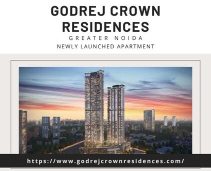 Greater Noida, Real Estate For Sale, 3 BR,  1800 Sq. Feet,  Godrej Crown Residences Greater Noida &ndash; Lavish Apartment