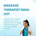 Boost ROI With Verified Massage Therapist Email List