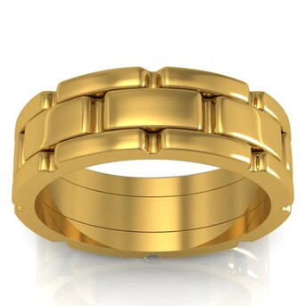 New York, Jewelry, USD 3274,  Premium 7.4 Mm Men&rsquo;s Wedding Rings Yellow Gold Size 5.25 Shop Now