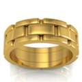 USD 3274,  Premium 7.4 Mm Men&rsquo;s Wedding Rings Yellow Gold Size 5.25 Shop Now