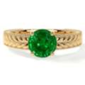 USD 3861,  Premium Solitaire Emerald Rings With AAAA Quality Natural Emerald