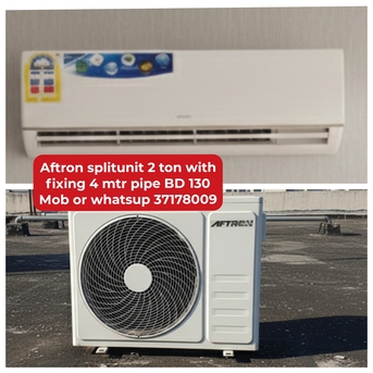 Manama, Air Conditioners, BHD 130,  🌍🌐Aftron Splitunit 2 Ton In Good Condition For Sale With Delivery And Fixing