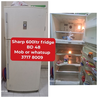 Manama, Appliances, BHD 48,  🌍🌐Sharp Fridge In Good Condition For Sale With Delivery
