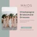 GBP 60,  Champagne Bridesmaid Dresses For Elegant Wedding Style | Maids To Measure UK