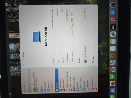 Riyadh, Appliances, SAR 3000,  I Would Like Sale My Mac Air Book 256gb Rom And 8gb Ram 6 Month Used.