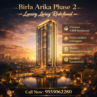 Gurgaon, Apartments, Flats, Houses & Villas, 4300 Sq. Feet,  Discover Birla Arika Phase 2 Gurgaon- Premium Living In Sector 31.