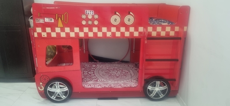 Dammam, Household Items, SAR 600,  Childred Double Decker Design Bed With Matresses & Dressing Table With Sliding Mirror