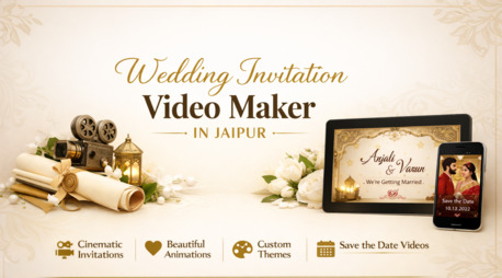 Jaipur, Graphic Design, Custom Wedding Invitation Videos | Digital Invites India | Manav Invites