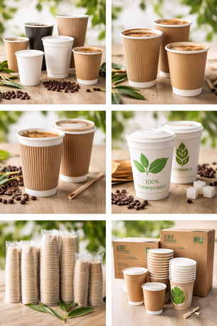 Dubai, Household Items, Disposable Paper Cups UAE Dubai | EcoEdge Hot Cold Cups