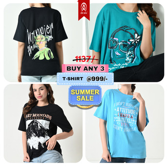 New Delhi, Clothing & Accessories, INR 999,  Upgrade Your Everyday Style With Zicada&rsquo;s Printed T-Shirts For Women, Available At Just ₹9