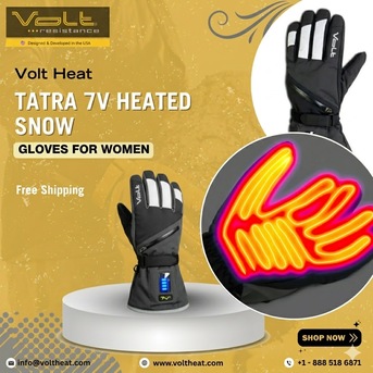 New York, Clothing & Accessories, Volt Heat TATRA 7V Heated Snow Gloves For Women | Buy Now