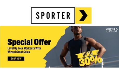Dubai, Clothing & Accessories, Sporter Discount Code- Enjoy Up To 30% Off The Wizard Great Sale On Athleisure Wear