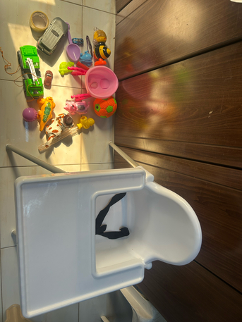 Dammam, Baby & Kid Stuff, SAR 20,  Baby Feeding Chair + Toys For Sale