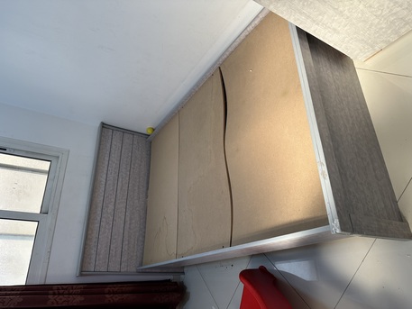 Al Adama, Furniture, SAR 399,  Two Single Bed (Size - 120*200) And One Almirah For Sale - With Free Mattress