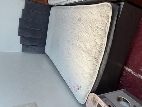 Al Adama, Furniture, SAR 399,  Two Single Bed (Size - 120*200) And One Almirah For Sale - With Free Mattress