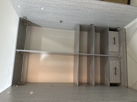 Al Adama, Furniture, SAR 399,  Two Single Bed (Size - 120*200) And One Almirah For Sale - With Free Mattress