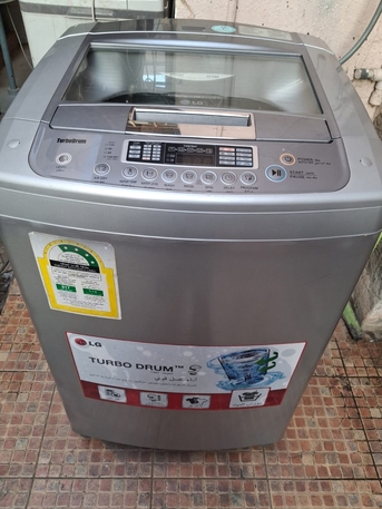 Jeddah, Appliances, SAR 650,  ✓LG 10 KG Top Load Fully Automatic Washing Machine Silver Colour