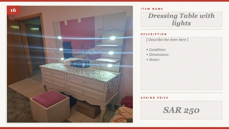 Riyadh, Furniture, SAR 180,  Dressing Table
