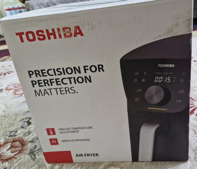 Riyadh, Appliances, SAR 350,  BRAND NEW Toshiba Air Fryer 5.2L (Sealed In Box)