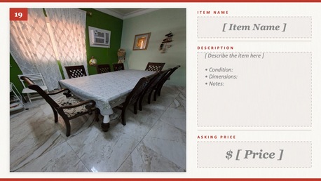 Riyadh, Furniture, SAR 700,  8 Chairs Wooden Dining Set