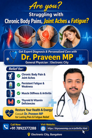 Bangalore, Health, Struggling With Chronic Body Pain & Fatigue? Get Expert Care From Dr. Praveen MP