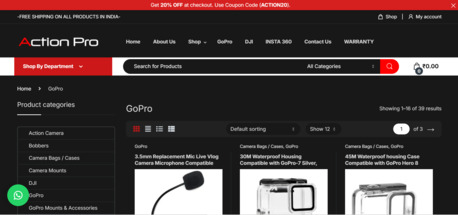 New Delhi, Electronics, INR 2492999,  Premium GoPro Accessories For Every Adventure