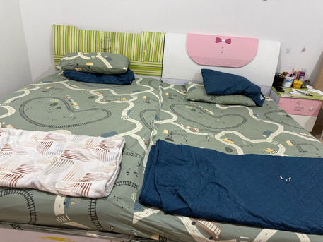 Riyadh, Furniture, SAR 800,  Bed Set, With Mattress, Dress Table, 8 Doors Almirah, 2 Kids Beds Dinning Table