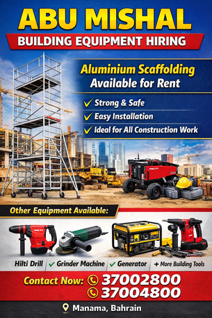 Manama, Construction, Aluminium Scaffolding For Rent