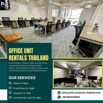 Bangkok, Real Estate, Office Unit Rentals Thailand Flexible Workspaces