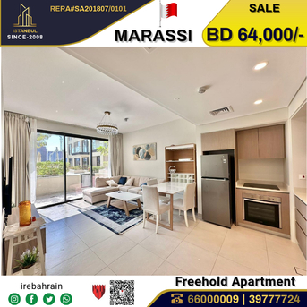 Muharraq, Real Estate For Sale, BHD 64000,  1 BR,  Fully Furnished Luxury Apartment For Sale In Marassi Park