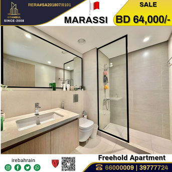 Muharraq, Real Estate For Sale, BHD 64000,  1 BR,  Fully Furnished Luxury Apartment For Sale In Marassi Park