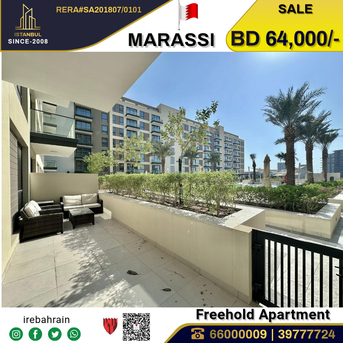 Muharraq, Real Estate For Sale, BHD 64000,  1 BR,  Fully Furnished Luxury Apartment For Sale In Marassi Park