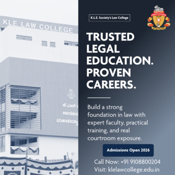 Bangalore, Education, KLE Law College Admission Process 2026 | Eligibility, Fees & Selection