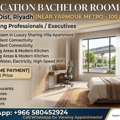 SAR 20000/year,  1 BR,  Executive Bachelor Room