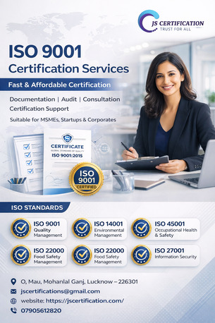 Lucknow, Business, ISO 9001 Certification Services