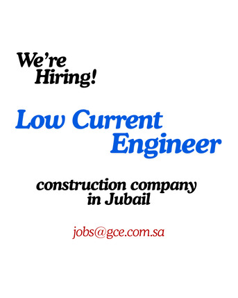 Fanateer, Jobs, Low Current Engineer &ndash; Jubail (On-Site, Full-Time)