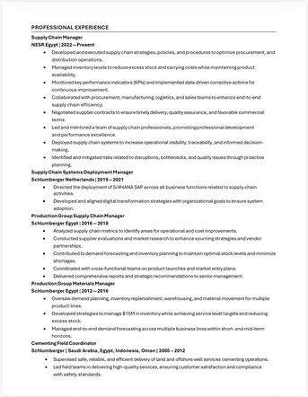 Riyadh, Job Seekers, GLOBAL SUPPLY CHAIN & OPERATIONS MANAGER