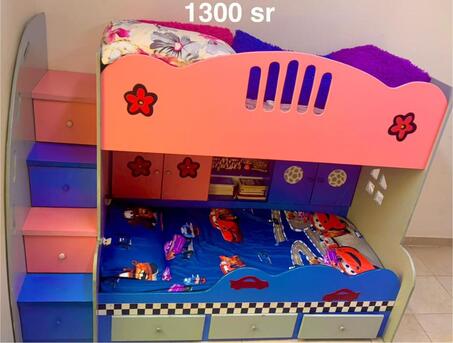 Dammam, Furniture, SAR 1300,  Children Twin Bunk Bed - Two Level