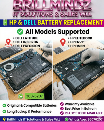 Hoora, Computer, DELL,HP ,MacBook Battery Replacement