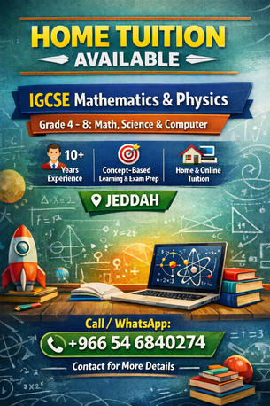 Al Hamadaniyyah, Education, Experience Tutor For IGCSE Physics