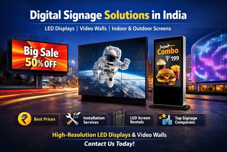 New Delhi, Business, Affordable Digital Signage LED Display Solutions In India Streampurple