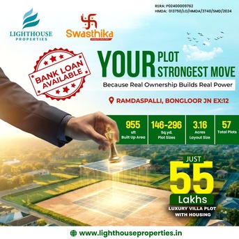 Hyderabad, Residential Plots, INR 210000,  160 Sq. Yard,  HMDA & RERA Approved Villa Plots & Independent Houses For Sale @Ramdaspally - Adibatla