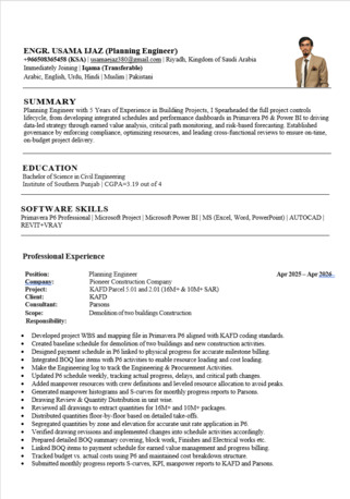 Riyadh, Job Seekers, Planning Engineer