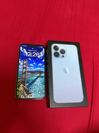 Riyadh, Mobile Phones, SAR 1800,  IPhone 13 Pro Seirra Blue Color For Sale In Mint Condition