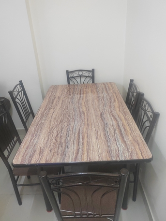 Riyadh, Furniture, SAR 200,  Dinning Table 6 Chairs Good Condition Nominal Size And Weight  Available In Mansoura