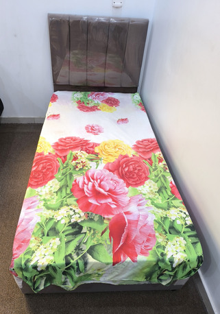 Jeddah, Furniture, SAR 225,  Single Bed With Mattress!  Sr.225!  Brand New Condition!  Clean!  Hygienic!